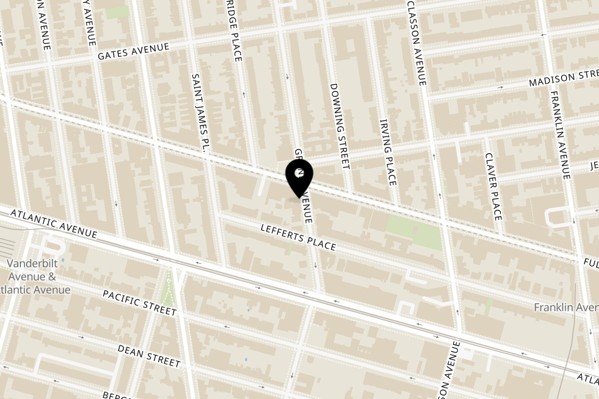 Map showing the location of Indo Mix on 466 Grand Ave in Brooklyn